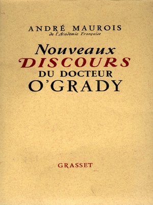 cover image of Nouveaux discours du dr. O'Grady
